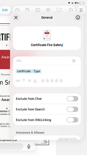 Certificate Fire Safety