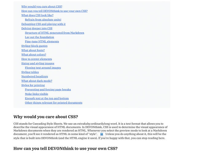 The TOC in its default incarnation