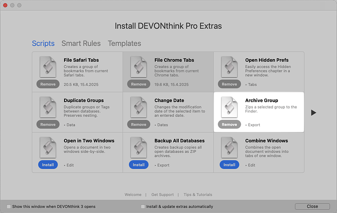 Archive Group (Support Assistant)