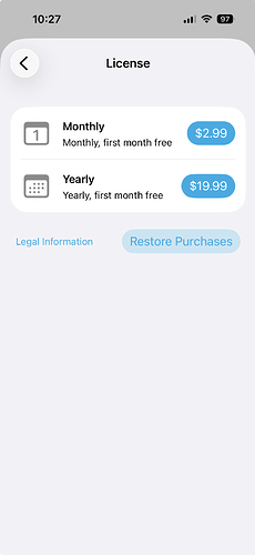 Restore purchases...