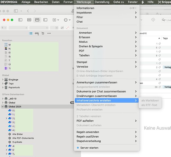 Inhaltsverzeichnis Global 2024