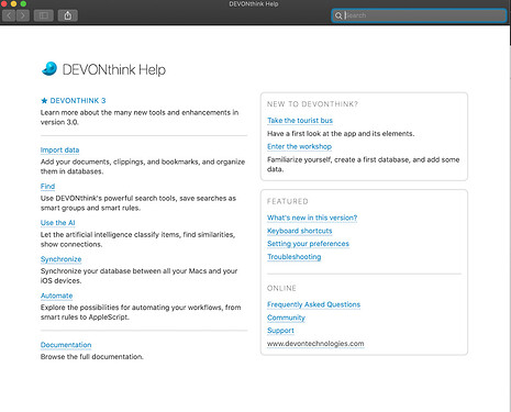 DEVONthink-Help