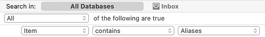 Advanced search - Predicates