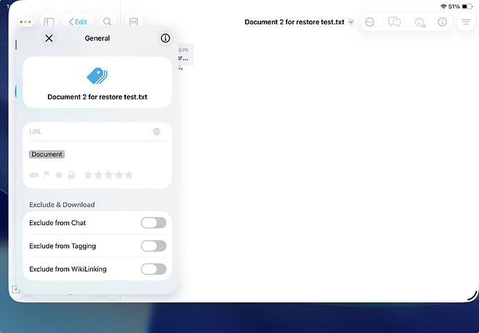 Document 2 for restore test.txt