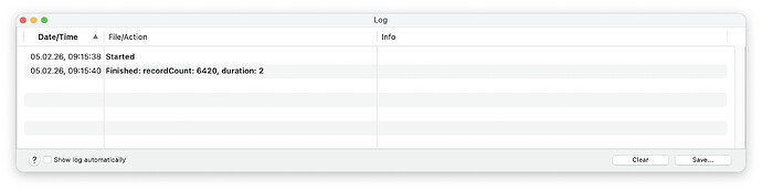 Execution time DT 4-1-1