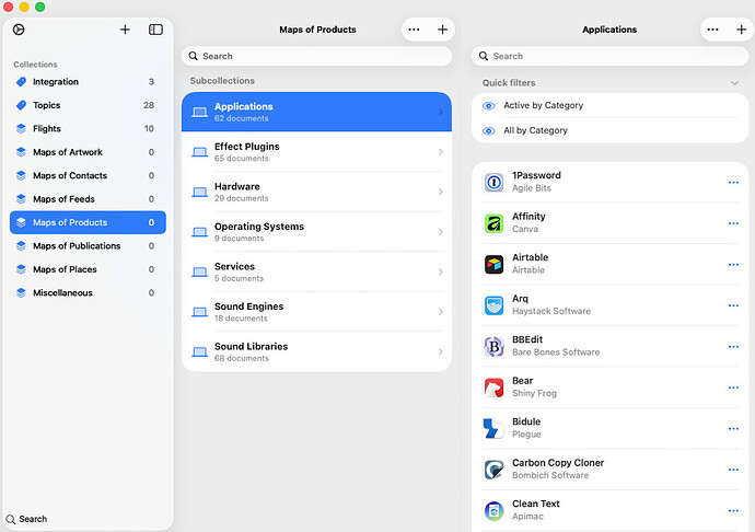 Applications Collections