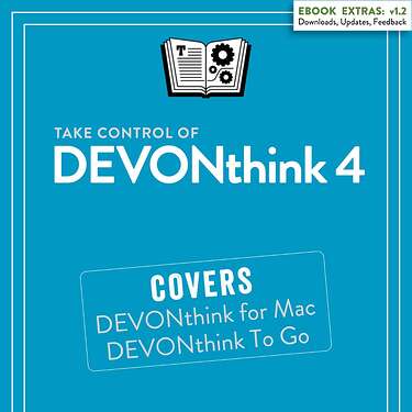 Cover Take Control of DEVONthink 4 v1.2