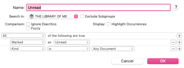 Smart group - unread